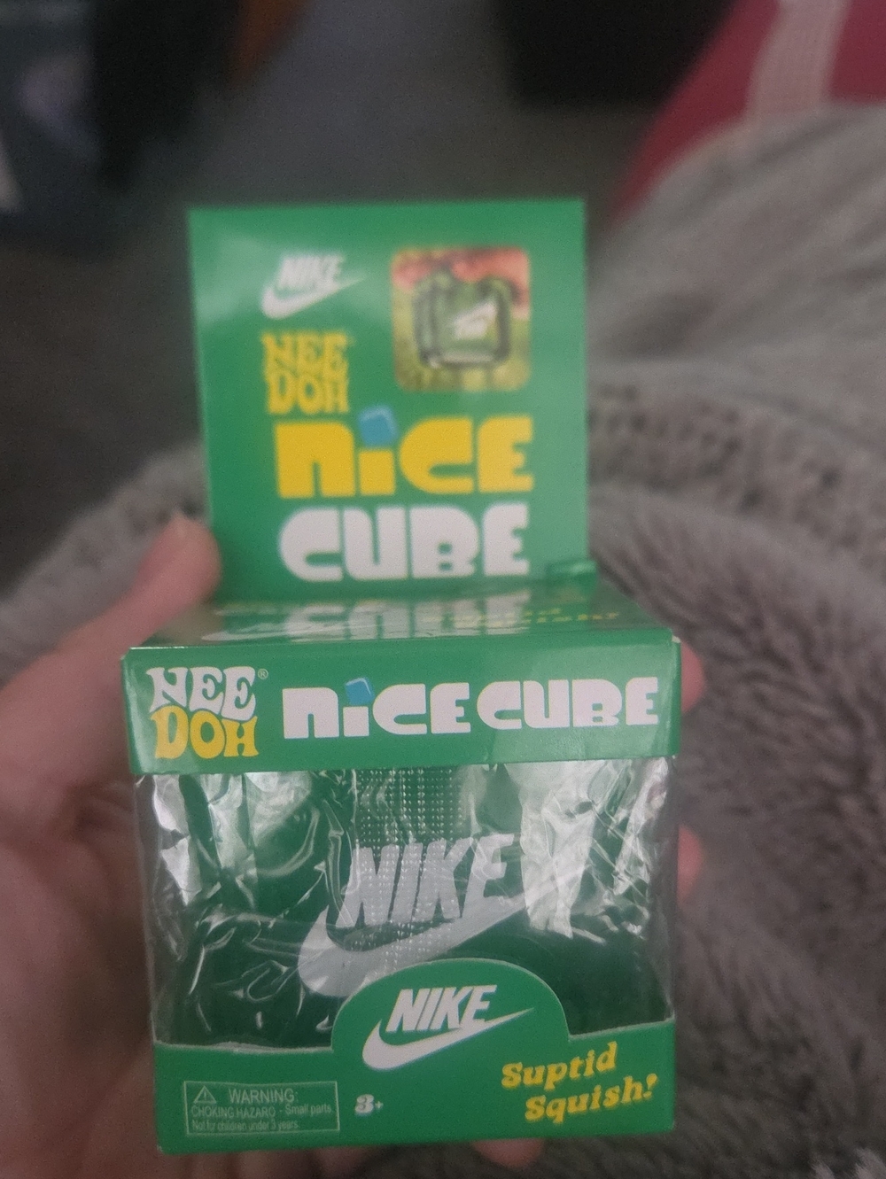 Nike Green Nice Cube - Branded Squeeze Toy